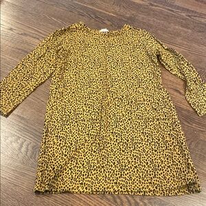 Leopard Print Long Sleeve Dress